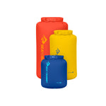 Sea To Summit - Lightweight Dry Bag Set - [3 Piece] 3/5/8L Dark Blue/Yellow/Red RCS