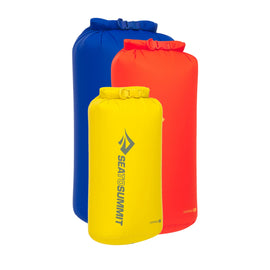 Sea To Summit - Lightweight Dry Bag Set - [3 Piece] 8/13/20L Dark Blue/Yellow/Red RCS