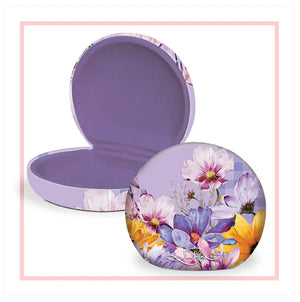 Lisa Pollock - TC44 Small Travel Accessory Case - Dragonfly Flowers