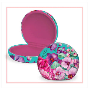 Lisa Pollock - TC45 Small Travel Accessory Case - Rose Bouquet