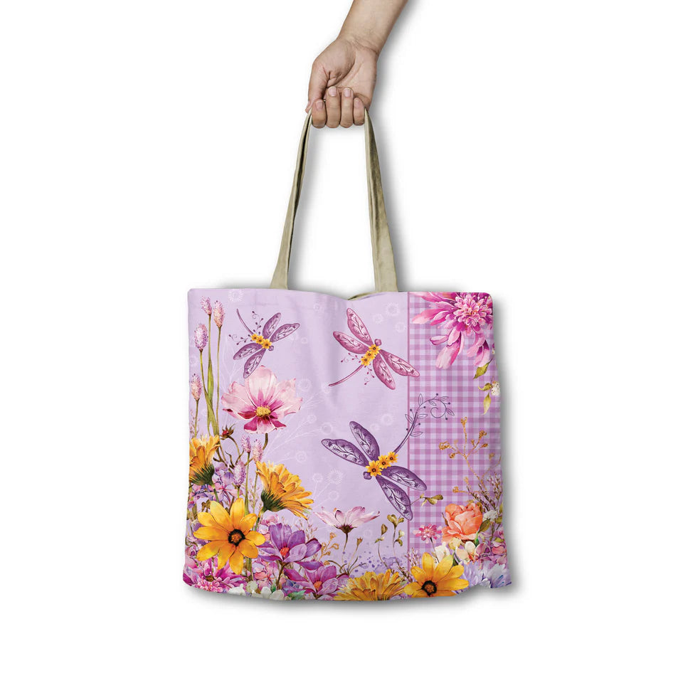 Lisa Pollock - RSB89 Dragonfly Fields Shopping bag