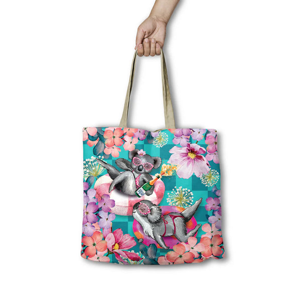Lisa Pollock - RSB90 Koala Pool Party Shopping Bag