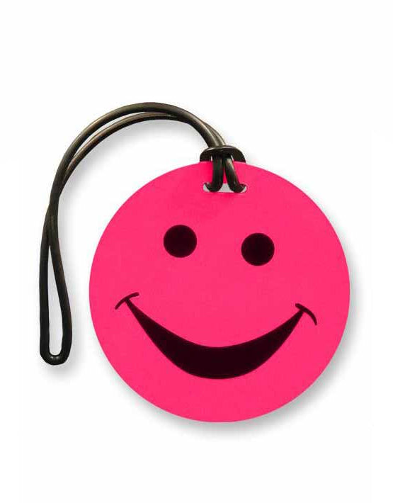 Tosca - TCA008-A Smiley Luggage Tag - Pink