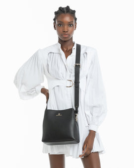 Joanie 3 Compartment Crossbody Bucket Bag - 0