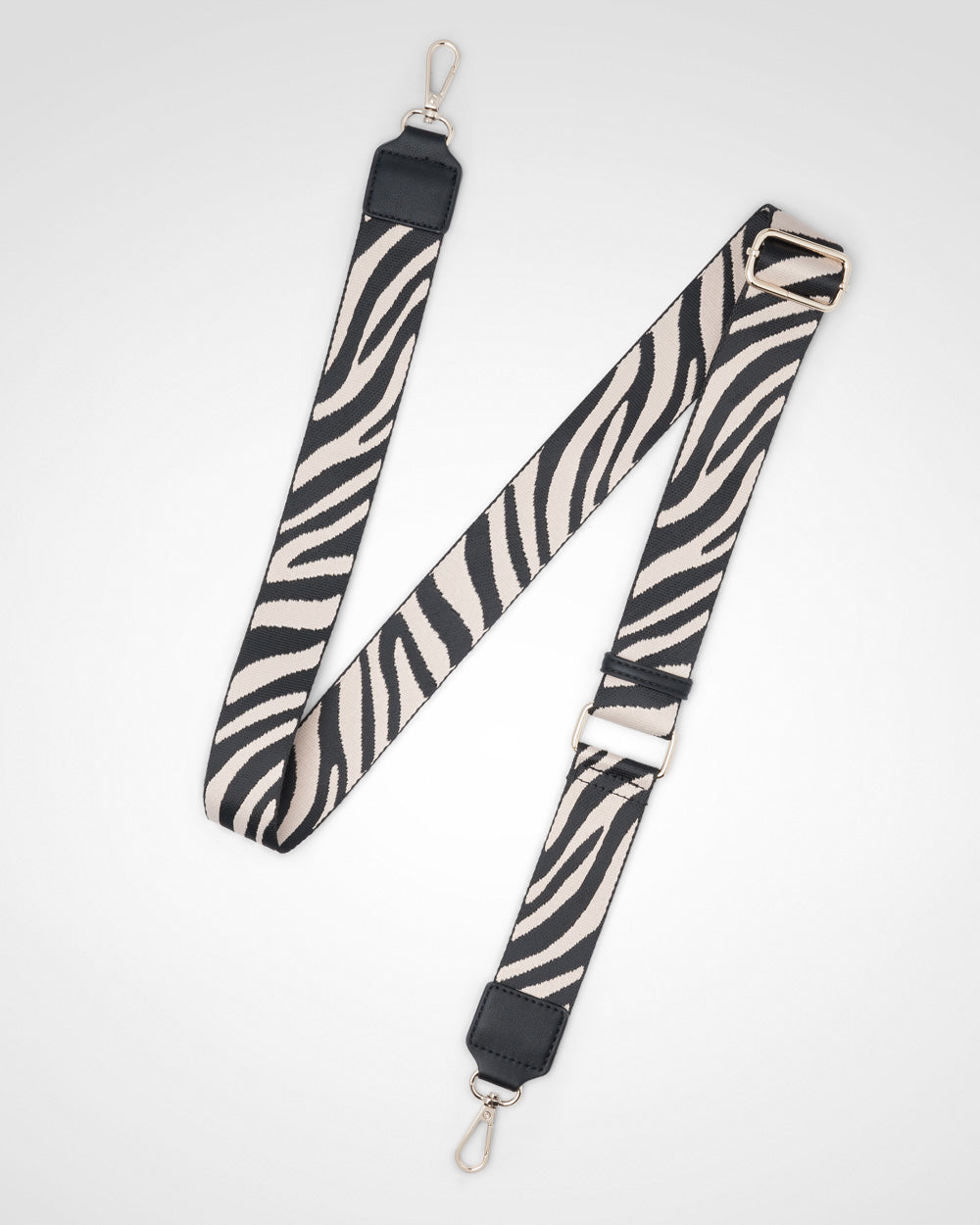 Pia Crescent Shoulder Bag With Crossbody Strap + Zebra Pattern Strap-4