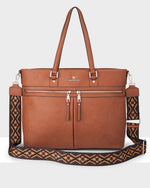 Trish Laptop Tote Work Bag + Aztec Strap