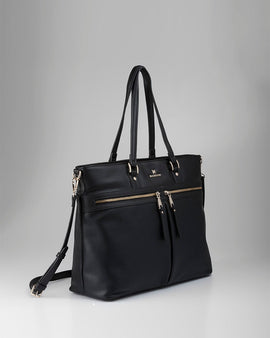 Trish Laptop Tote Work Bag With Crossbody Strap - 0