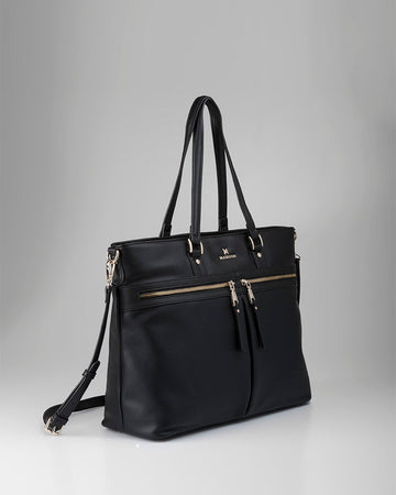 Trish Laptop Tote Work Bag With Crossbody Strap - 0