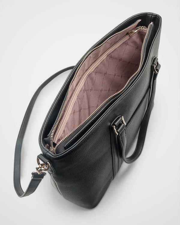 Tara Laptop Tote Work Bag + Monogram Bag Strap