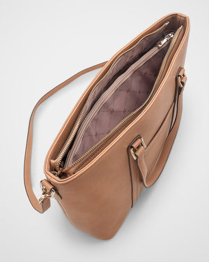 Tara Laptop Tote Work Bag + Monogram Bag Strap
