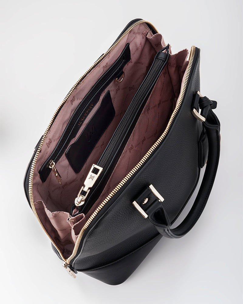 Handbag, Wallet, Coinpurse & Personalisation Charm Giftbox - Grace Dome Satchel & Mini Coinpurse-16