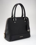 Grace Medium Dome Satchel Bag + Metallic Stripe Bag Strap