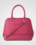 Grace Medium Dome Satchel Bag + Monogram Bag Strap