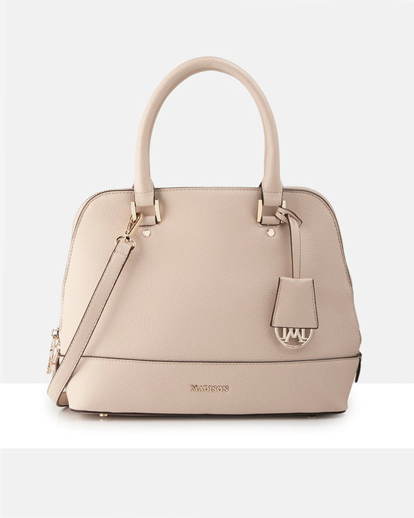 Grace Medium Dome Satchel Bag + Graphic Strap