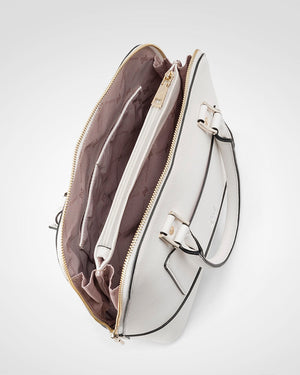 Grace Medium Dome Satchel Bag + Graphic Strap