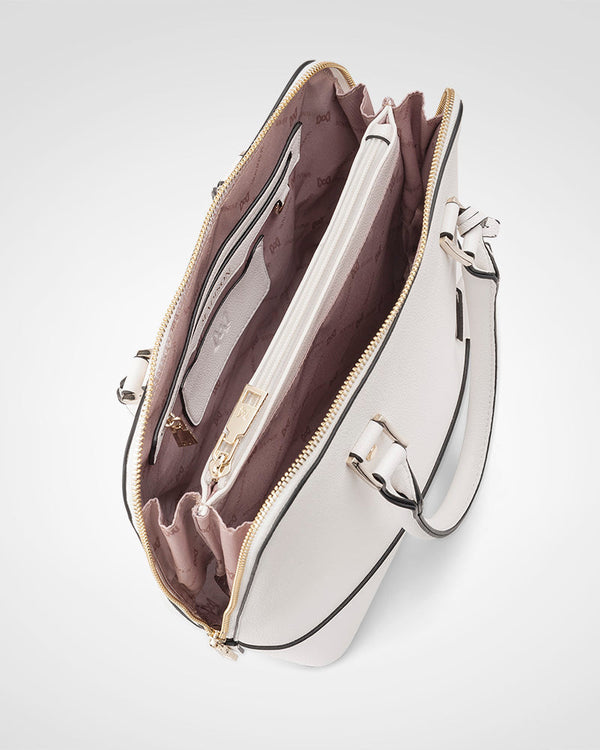 Grace Medium Dome Satchel Bag + Graphic Strap