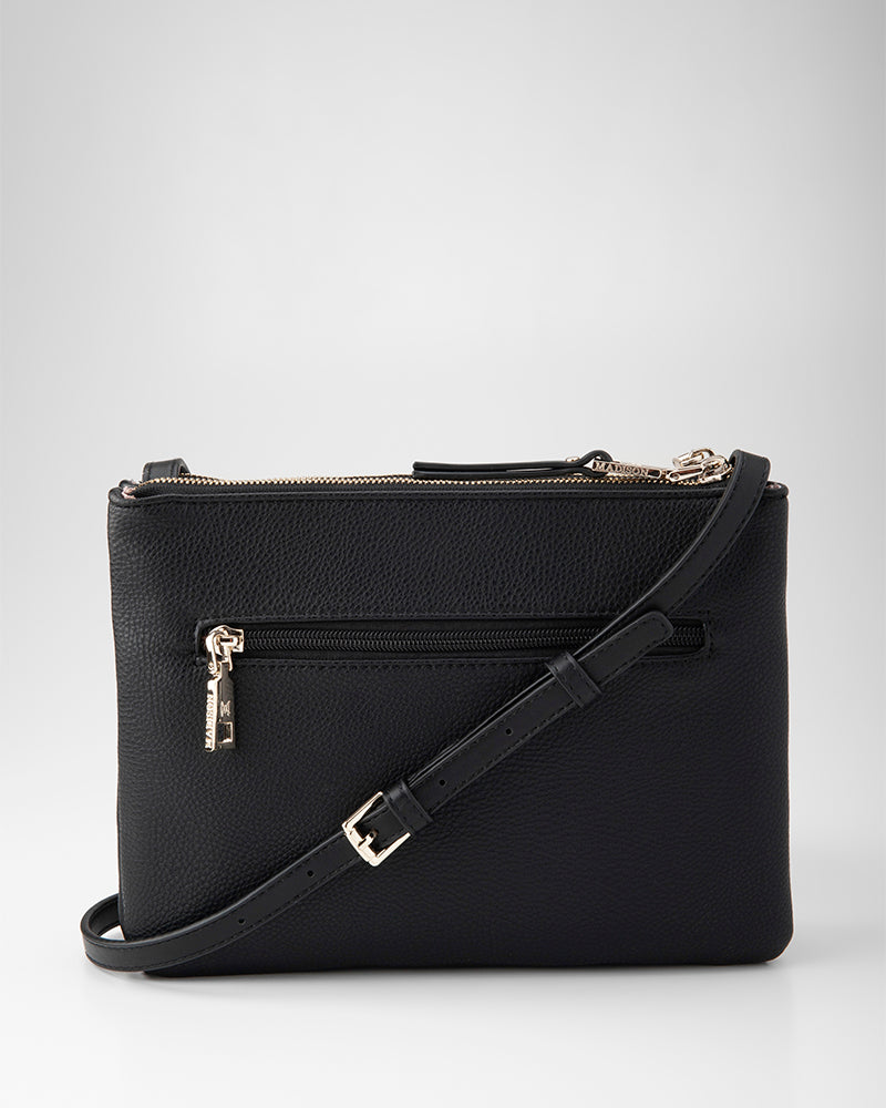 Charlotte Double Zip Crossbody Bag + Graphic Bag Strap-7