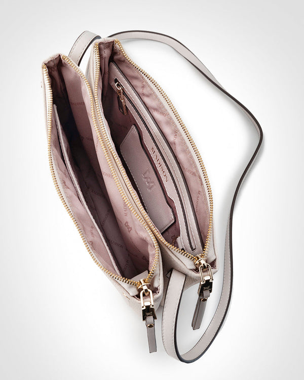 Charlotte Double Zip Crossbody Bag