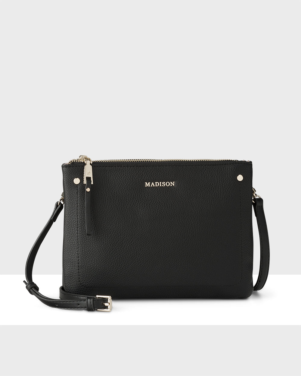 Charlotte Double Zip Crossbody Bag + Graphic Bag Strap