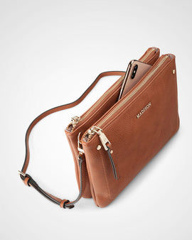 Charlotte Double Zip Crossbody Bag + Aztec Bag Strap - 0