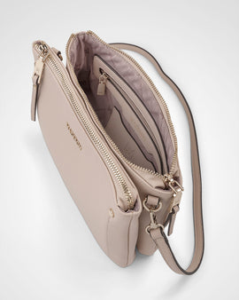 Charlotte Double Zip Crossbody Bag + Stripe Bag Strap - 0