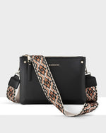 Charlotte Double Zip Crossbody Bag + Aztec Bag Strap