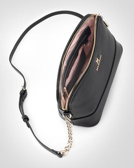 Salli Curve Zip Top Crossbody Bag - 0