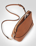 Salli Curve Zip Top Crossbody Bag