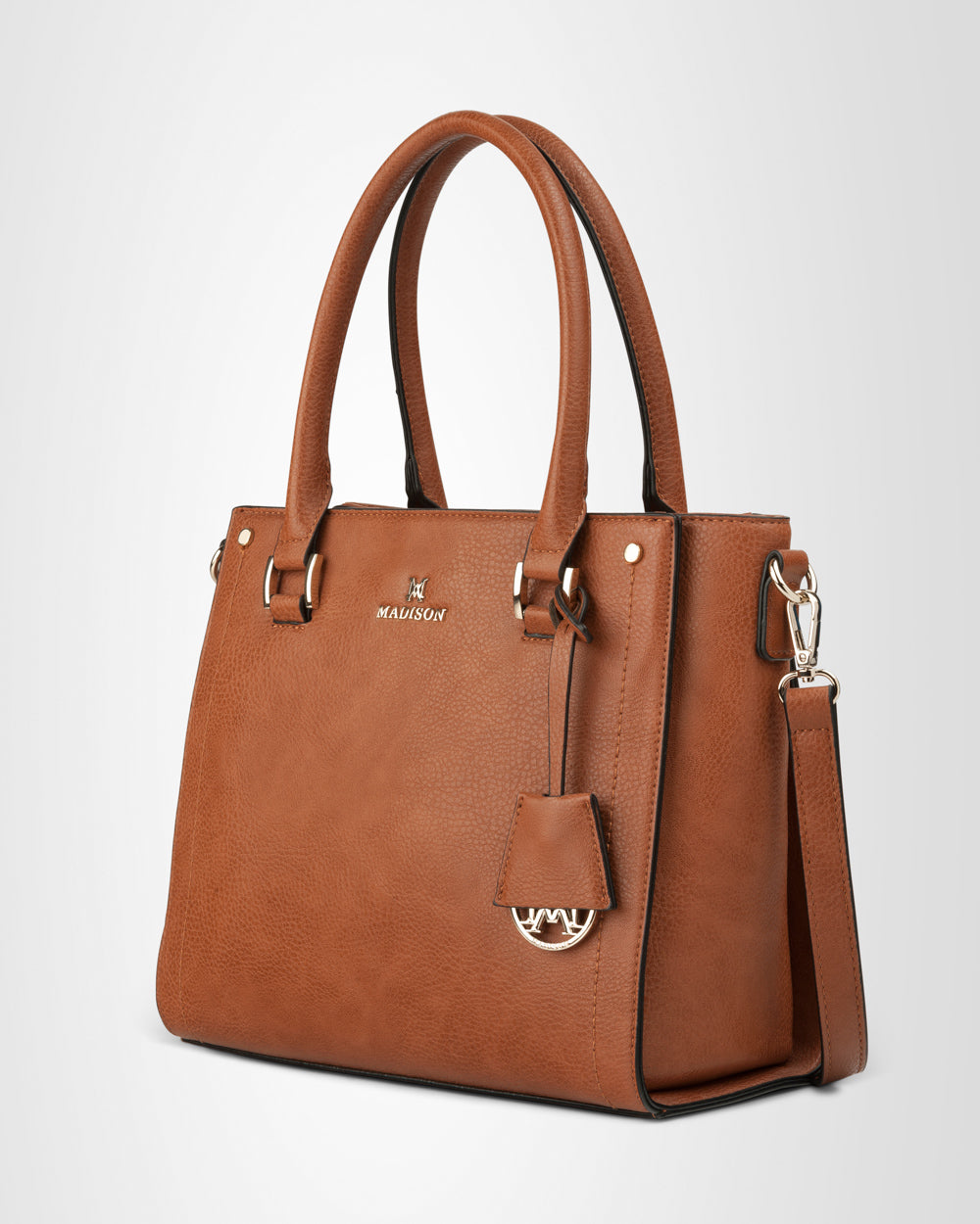 Angie Medium 3 Compartment Satchel Bag + Graphic Bag Strap - 0