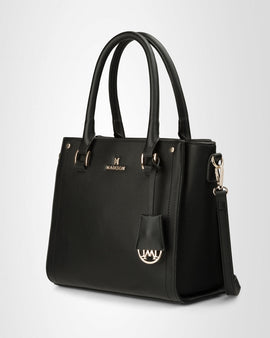 Angie Medium 3 Compartment Satchel Bag + Graphic Bag Strap - 0