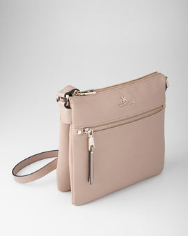 Renee Zip Top 2 Compartment Crossbody Bag - 0