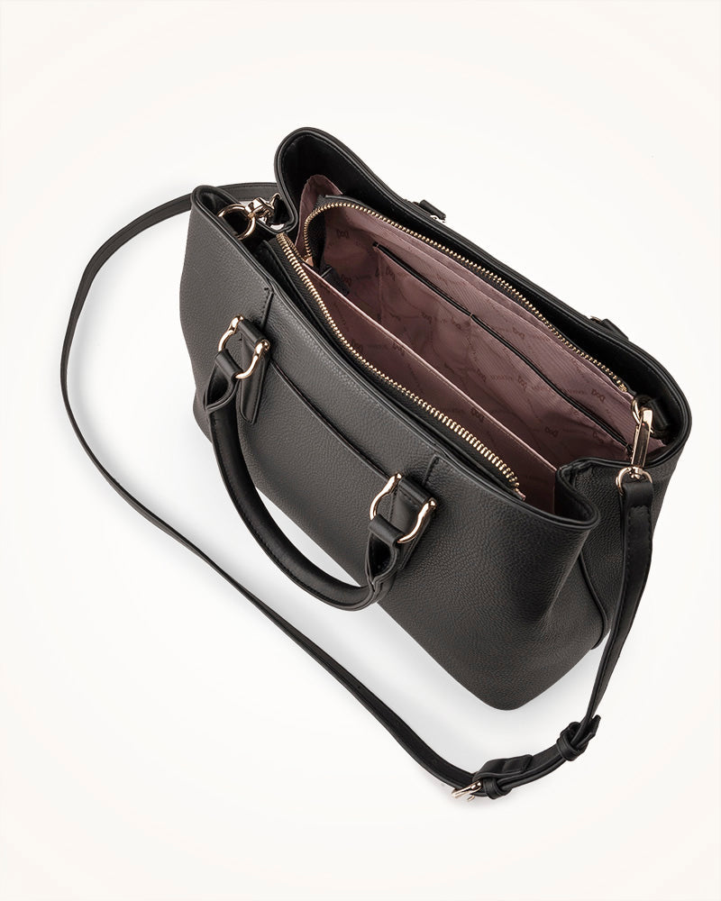 Eve Zip Top Satchel Bag