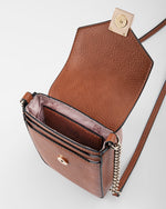 Lia Fold Over Mini Phone Crossbody Bag