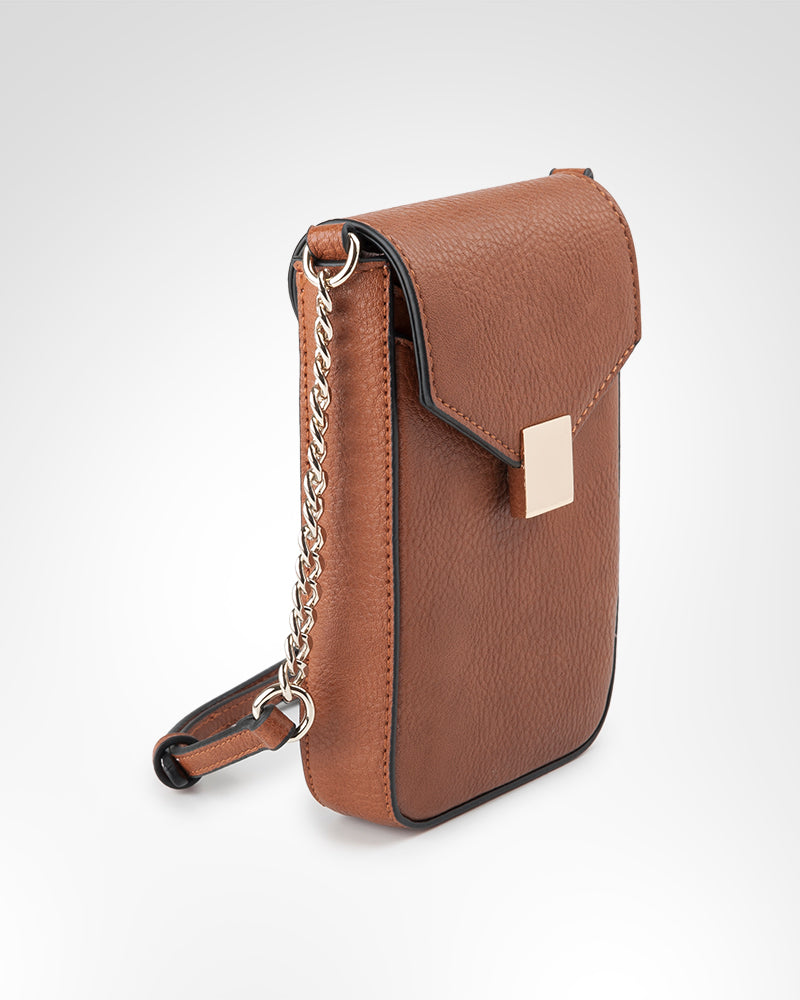 Lia Fold Over Mini Phone Crossbody Bag