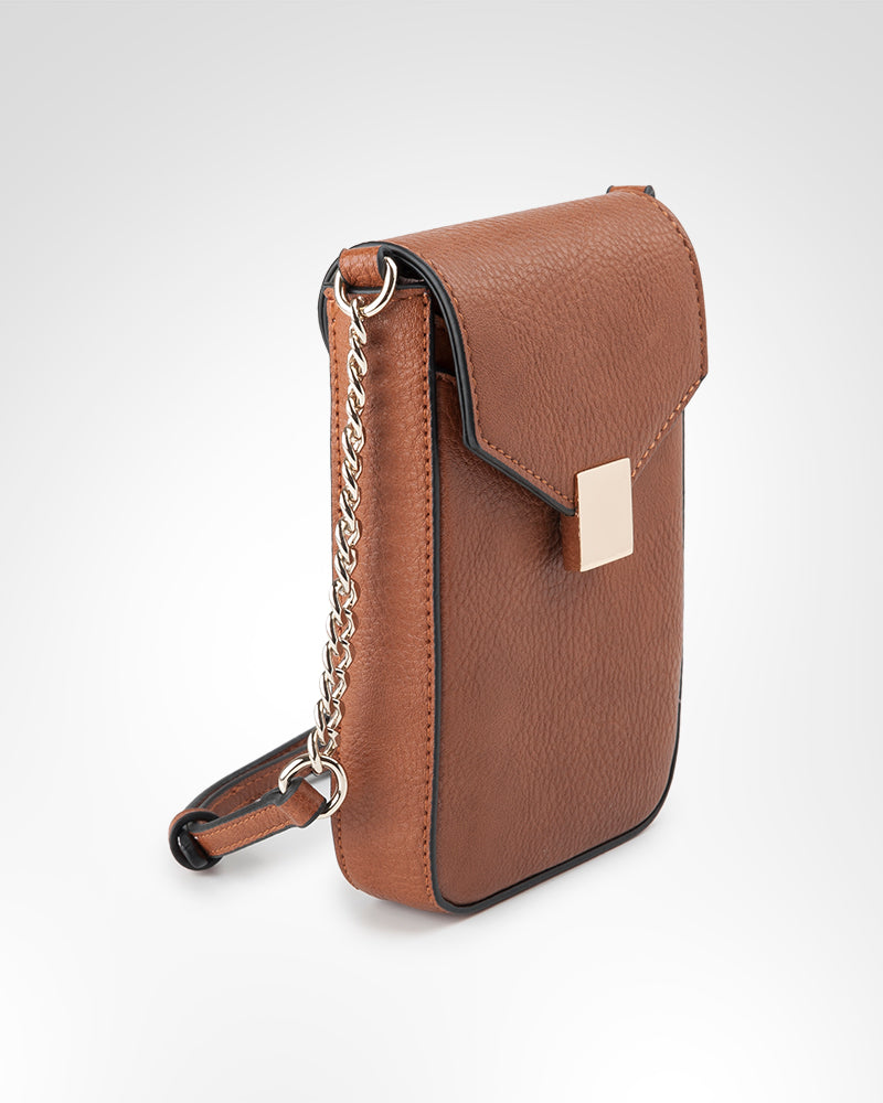 Lia Fold Over Mini Phone Crossbody Bag - 0