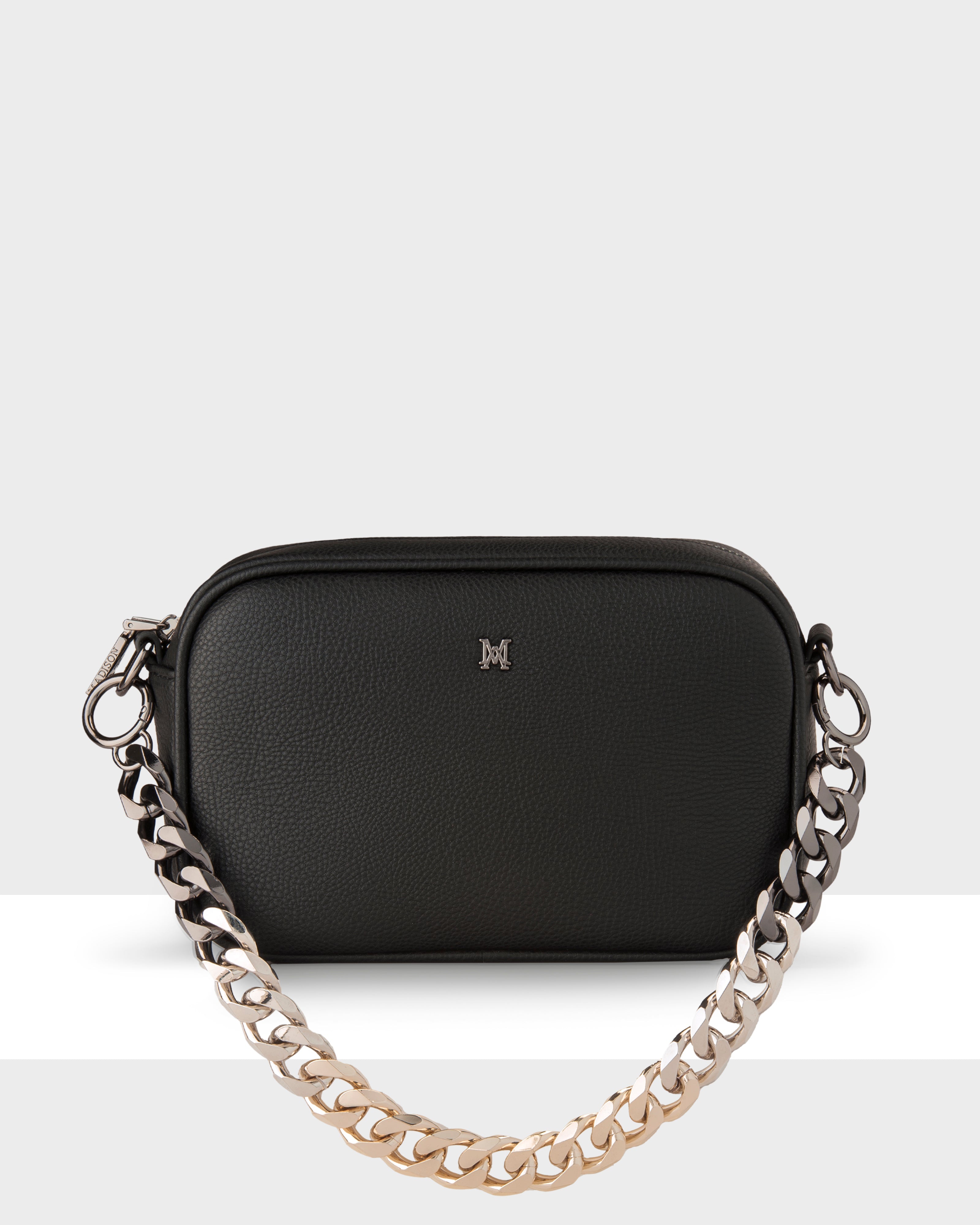 Monica Camera Crossbody Bag + Chunky Chain Strap