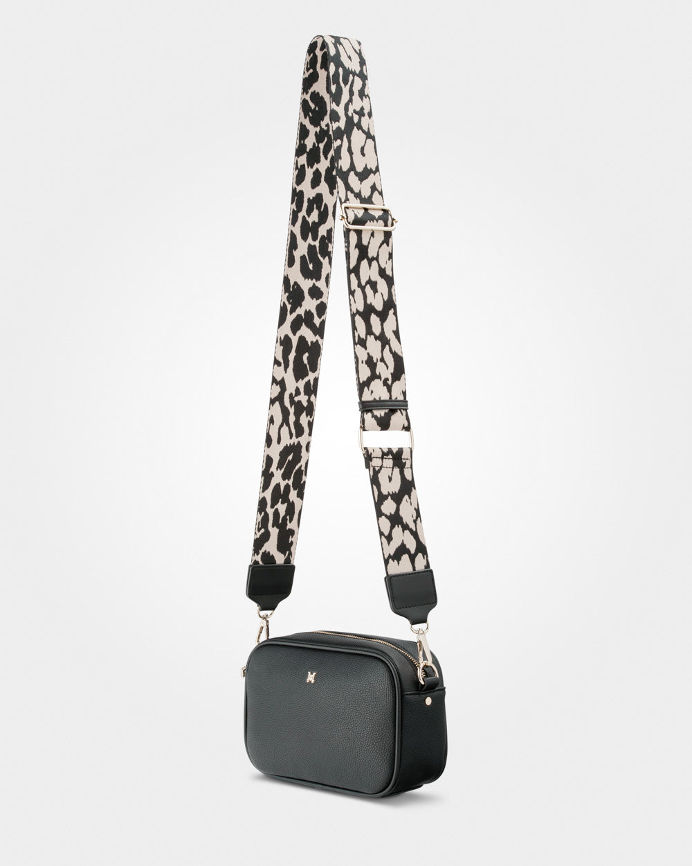 Monica Camera Crossbody Bag + Leopard Bag Strap-2