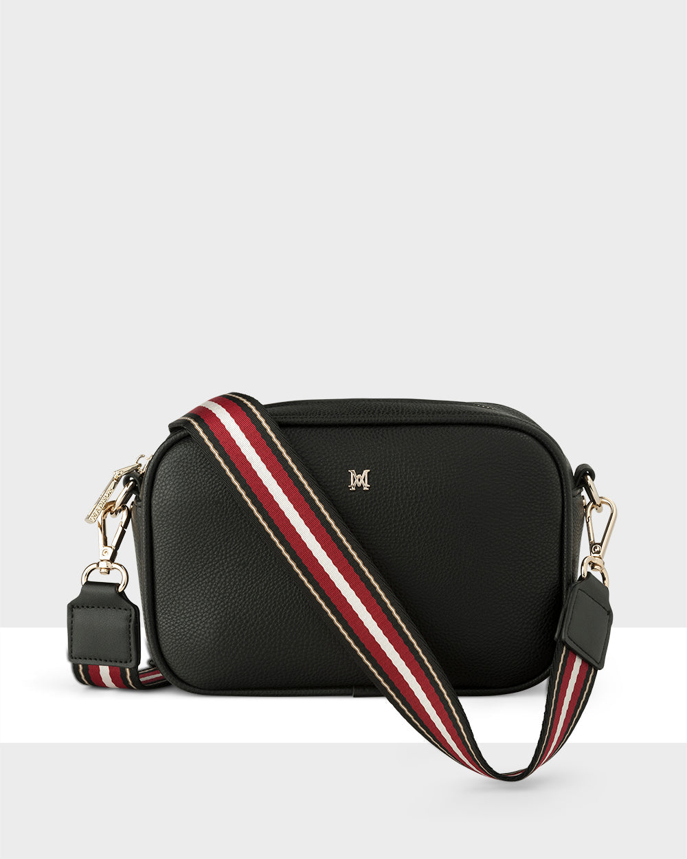 Monica Camera Crossbody Bag + Stripe Bag Strap