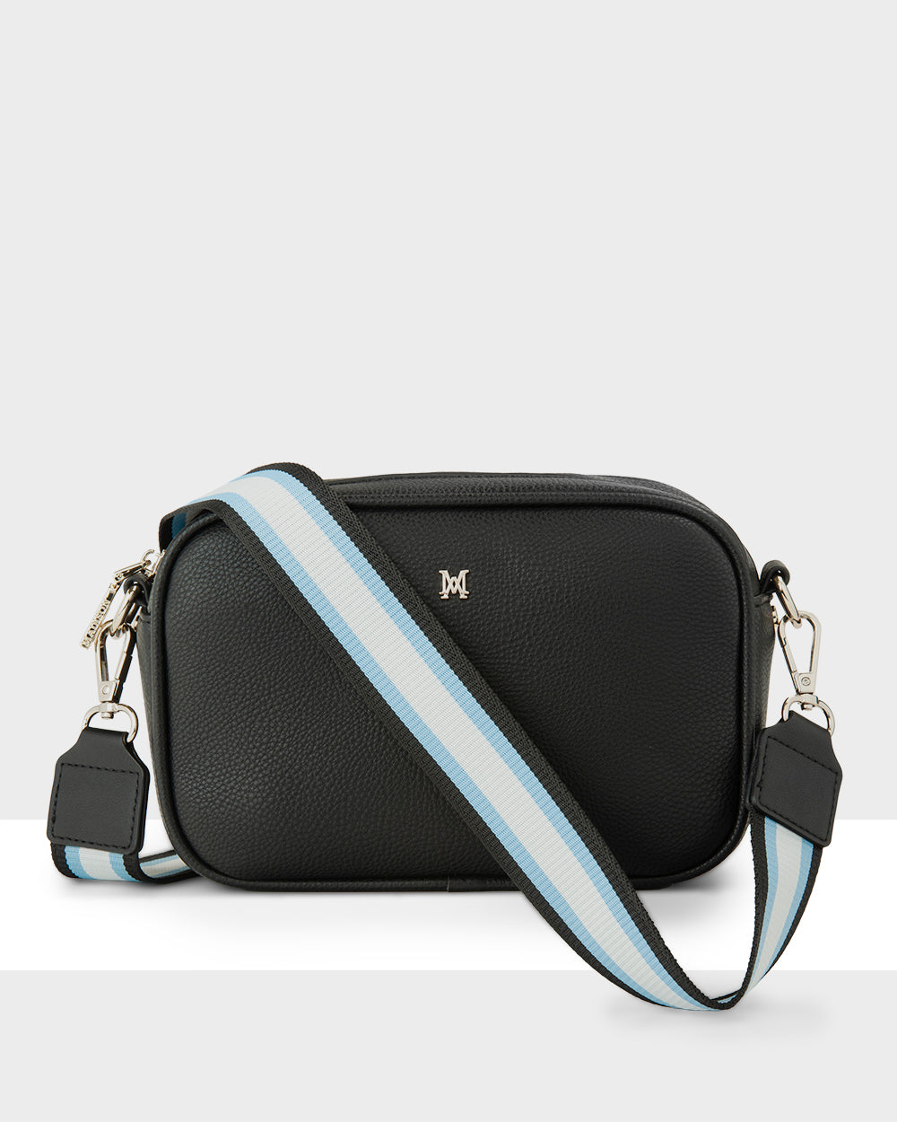 Monica Camera Crossbody Bag + Stripe Bag Strap