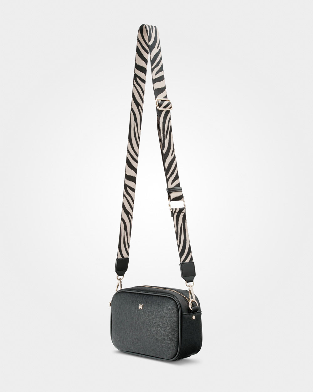 Monica Camera Crossbody Bag + Zebra Bag Strap