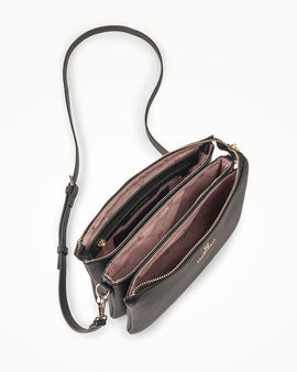 Avery 3 Compartment Crossbody Bag + Stripe Bag Strap - 0