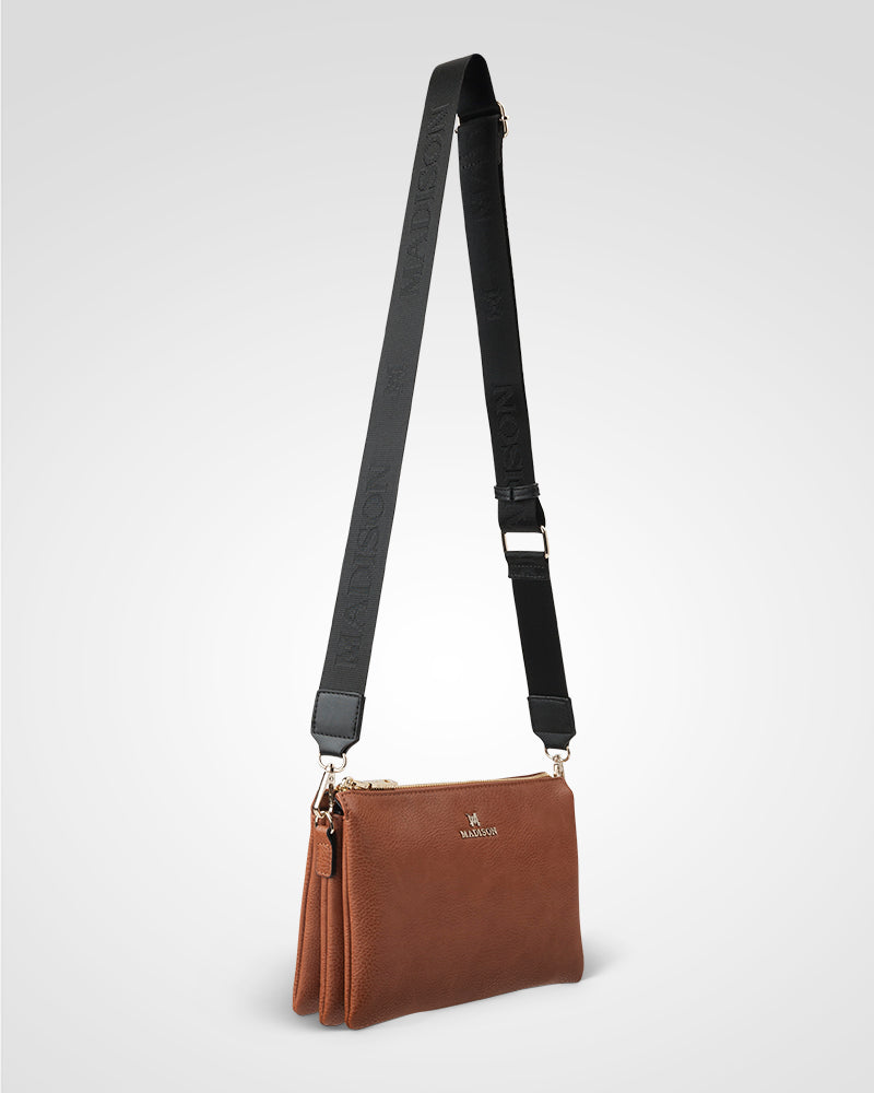 Avery 3 Compartment Crossbody Bag + Monogram Bag Strap