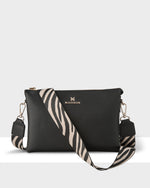 Avery 3 Compartment Crossbody Bag + Zebra Bag Strap