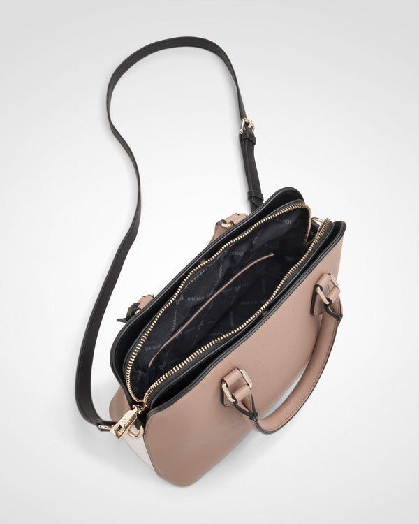 Tilli 3 Compartment Curve Top Satchel Bag