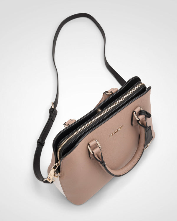 Tilli 3 Compartment Curve Top Satchel Bag