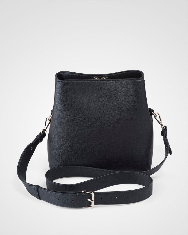 Joanie 3 Compartment Crossbody Bucket Bag