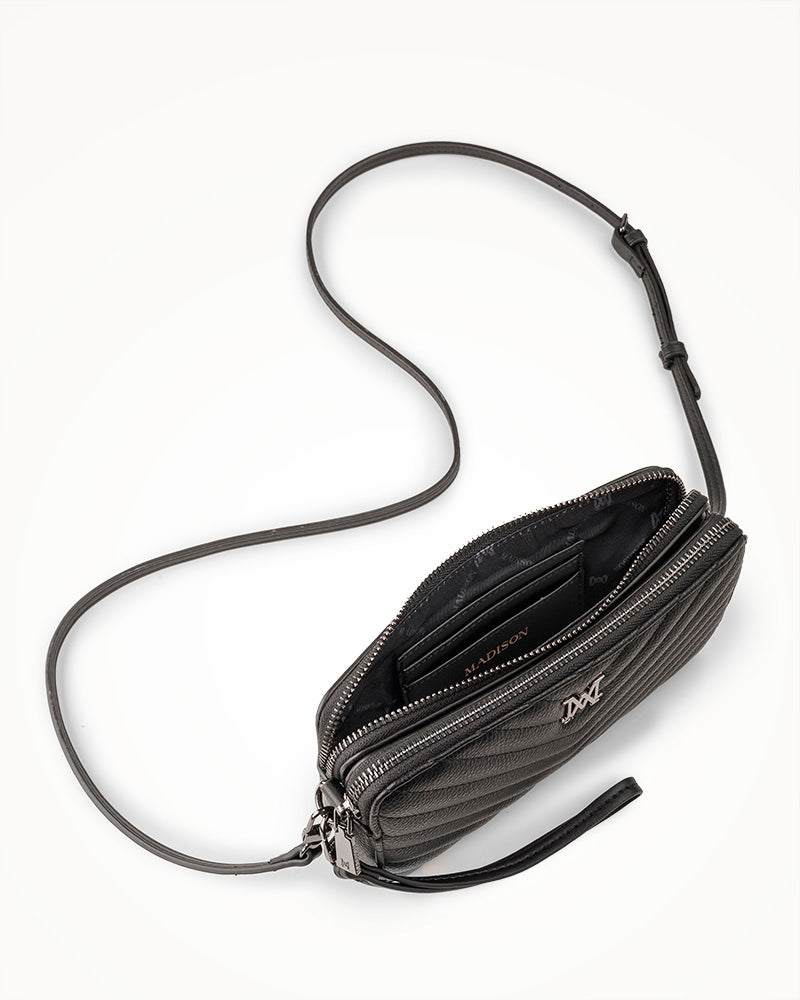 Zoe Slim Double Zip Camera Bag With Detachable Wrist Strap-38