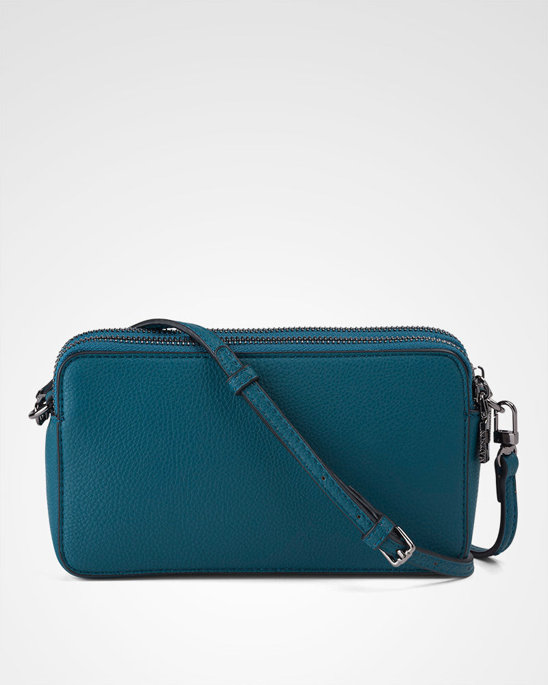 Zoe Slim Double Zip Camera Bag With Detachable Wrist Strap-44