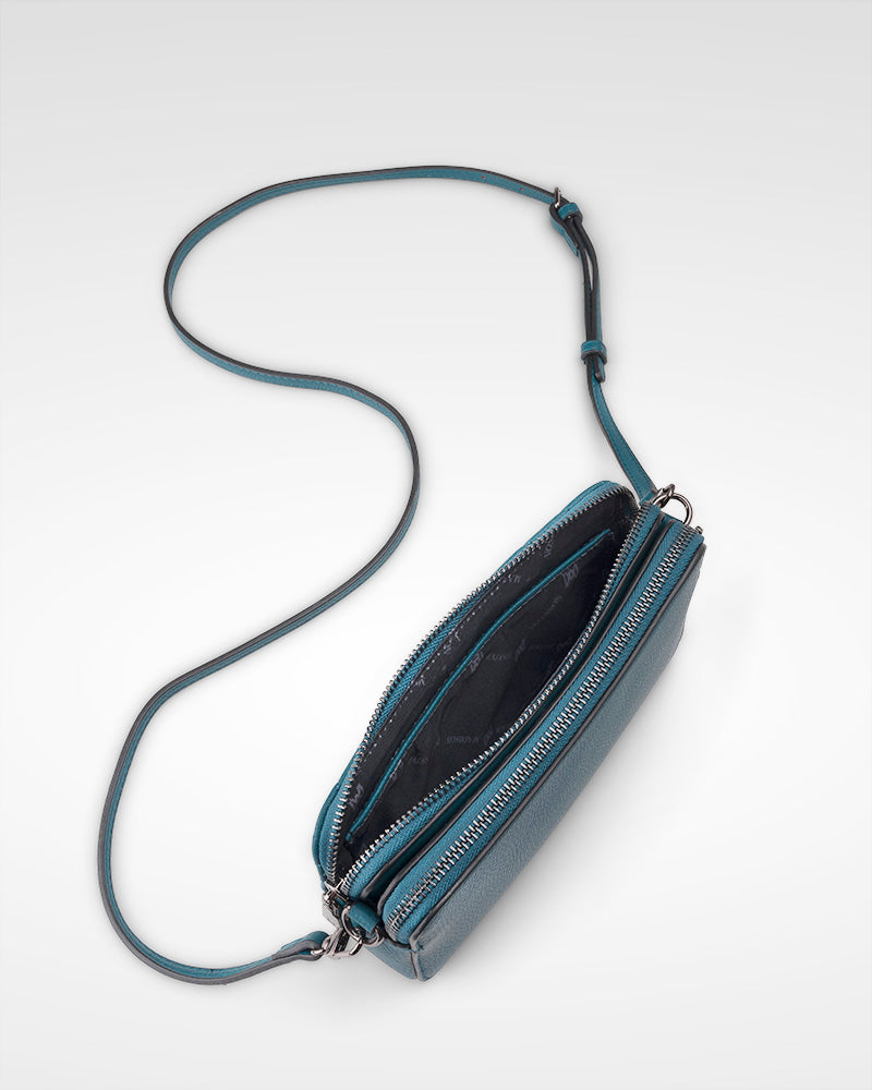 Zoe Slim Double Zip Camera Bag With Detachable Wrist Strap-45