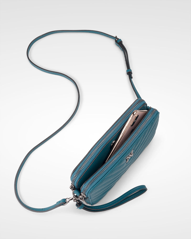 Zoe Slim Double Zip Camera Bag With Detachable Wrist Strap-42